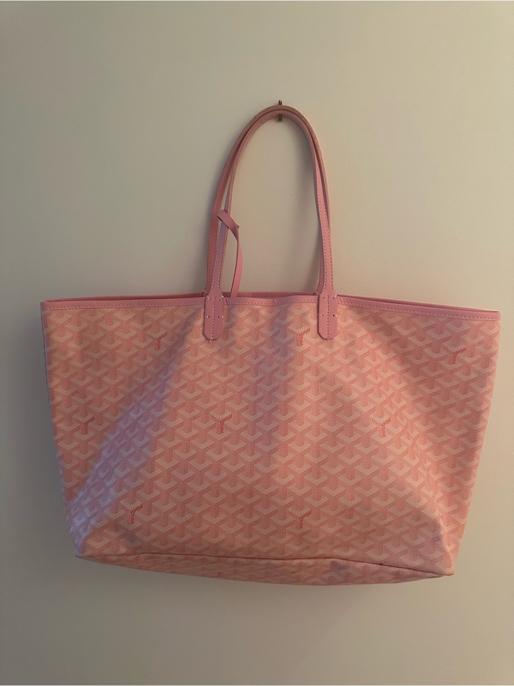 Pink Monogram Canvas Tote Bag - Designer Style